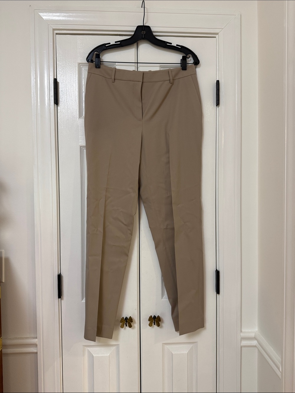 LAFAYETTE 148 NEW YORK Clinton Stretch Wool Ankle Pant in Taupe Sz. 8 - NWT!